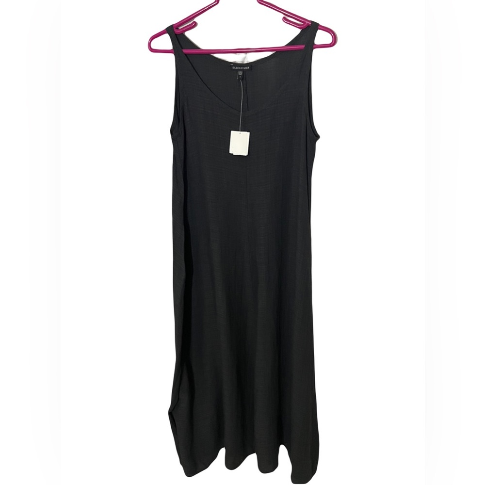 Eileen Fisher Long Linen Gray Dress NWT!! Size Small